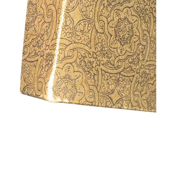 Gold Foil VTG Embossed Pattern Gift Wrap Box Christmas Holiday Birthday READ - Picture 8 of 9
